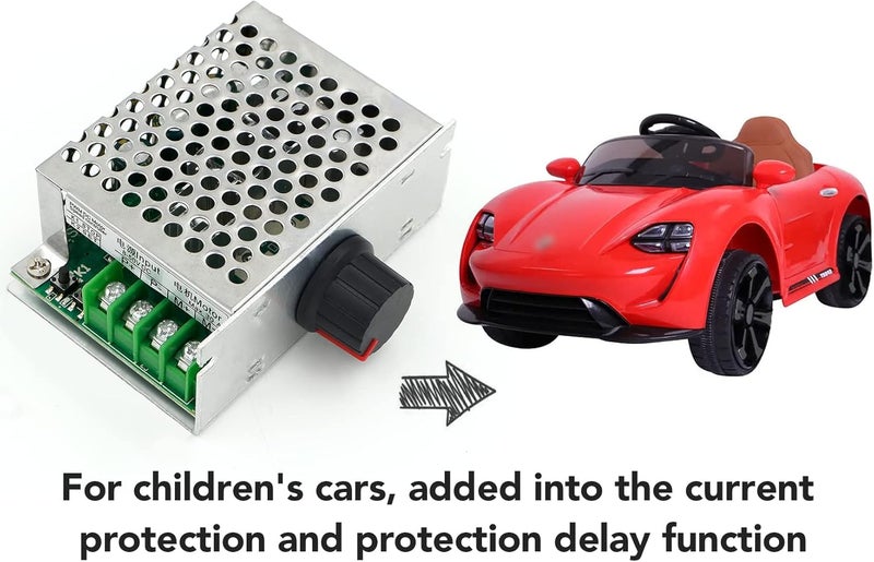 RioRand 8-50V DC Motor Speed Controller for Power Wheel PWM Switch 5A 20A 30A - Image 2
